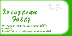 krisztian foltz business card